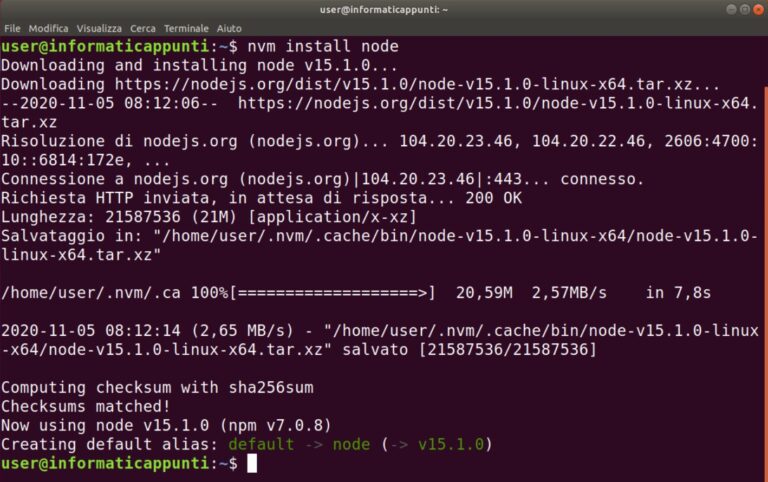 Удалить node js ubuntu